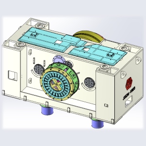 Corona de dos puntos de engranaje