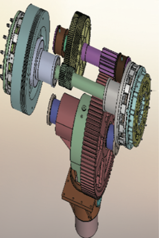 transmisi&oacute;n de engranaje exc&eacute;ntrico de un solo punto
