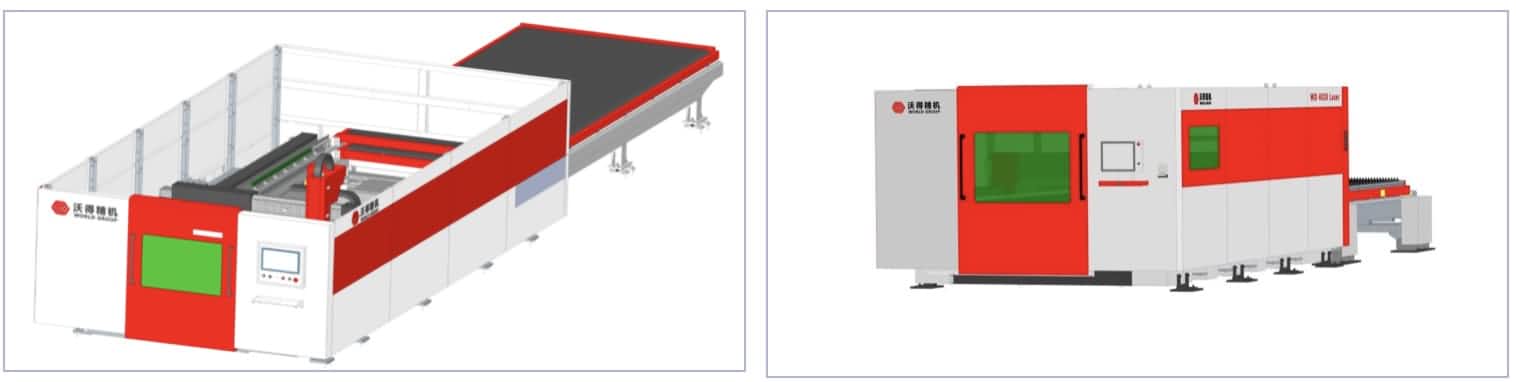 Cubiertas de seguridad de la m&aacute;quina de corte por l&aacute;ser.
